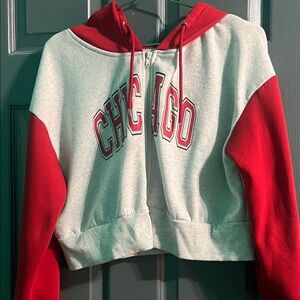 Red and Gray Varsity Jacket